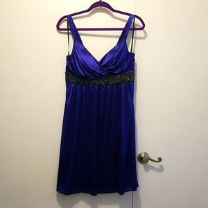Royal blue cocktail dress sz Large